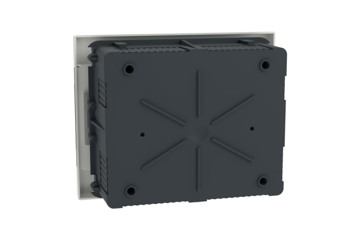 Щит пластиковий Easy9 EU, врізний, 1 ряд 8 модулів, димчасті двері (EZ9EUA108)