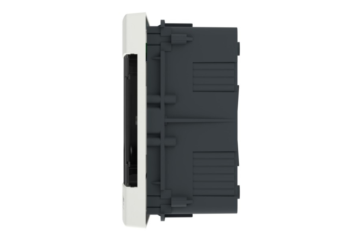 Щит пластиковий Easy9 EU, врізний, 1 ряд 8 модулів, димчасті двері (EZ9EUA108)