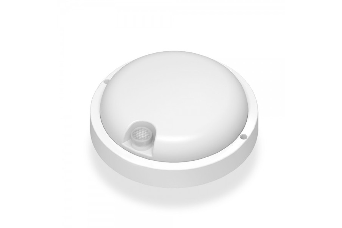 LED светильник с датчиком ИК IP54 круглый VIDEX 12W 5000K сенсорный белый (VL-BHR-125W-SP)