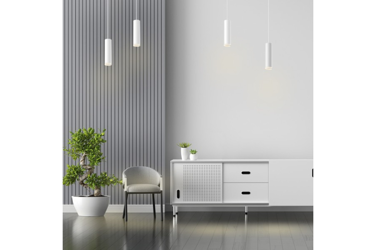 Світильник VIDEX під лампу GU10 SPF05D підвісний білий (VL-SPF05D-W) 26837