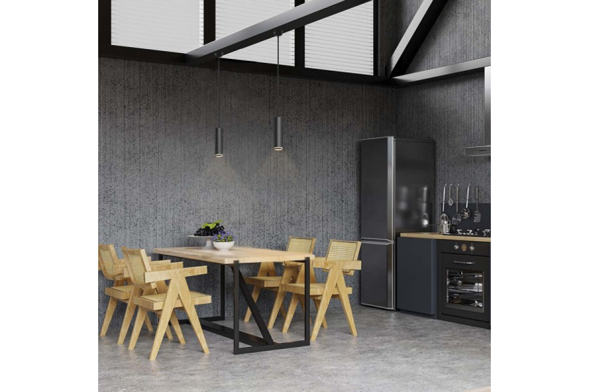 Світильник VIDEX під лампу GU10 SPF05D підвісний чорний (VL-SPF05D-B) 26836