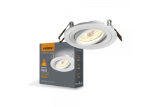 Світильник VIDEX під лампу GU10 врізний Круглий Білий (VL-SPF08R-W) 27140