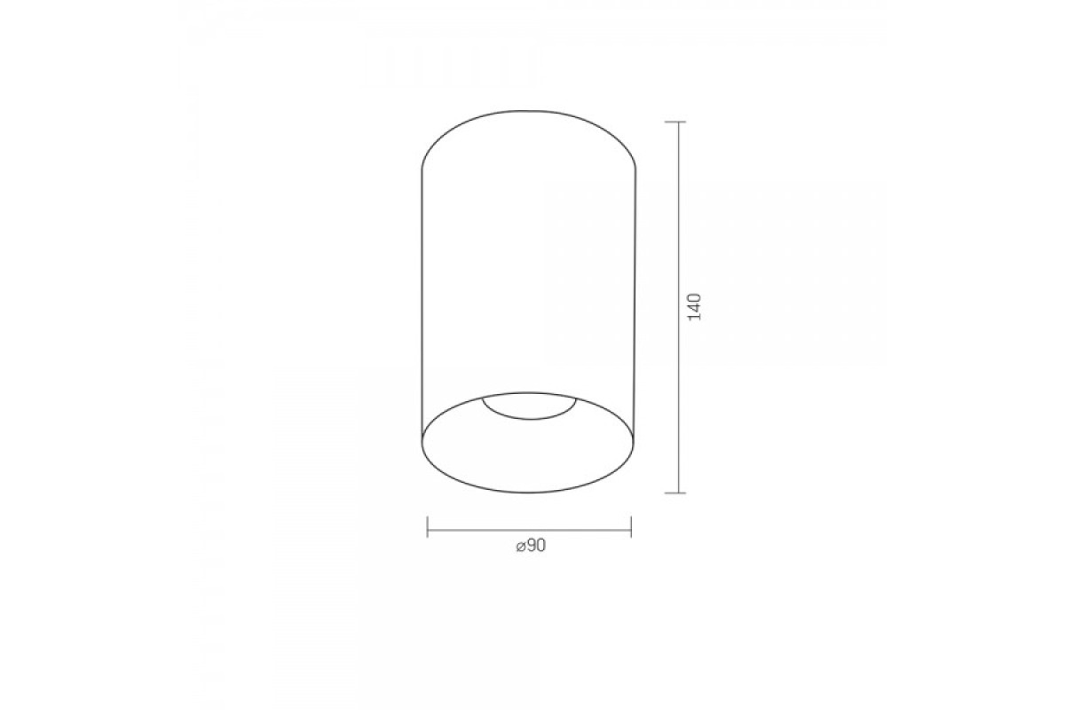 Світильник VIDEX під лампу GU10 накладний Білий + Чорний рефлектор (VL-SPF14A-WB) 27154