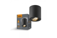Світильник VIDEX під лампу GU10 накладний Чорний (VL-SPF12A-B) 27151