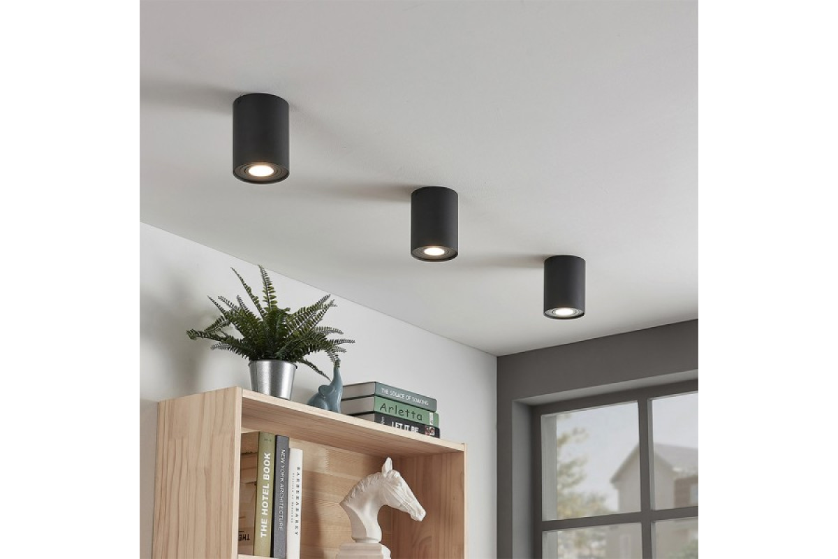 Світильник VIDEX під лампу GU10 накладний Чорний (VL-SPF13A-B) 27153