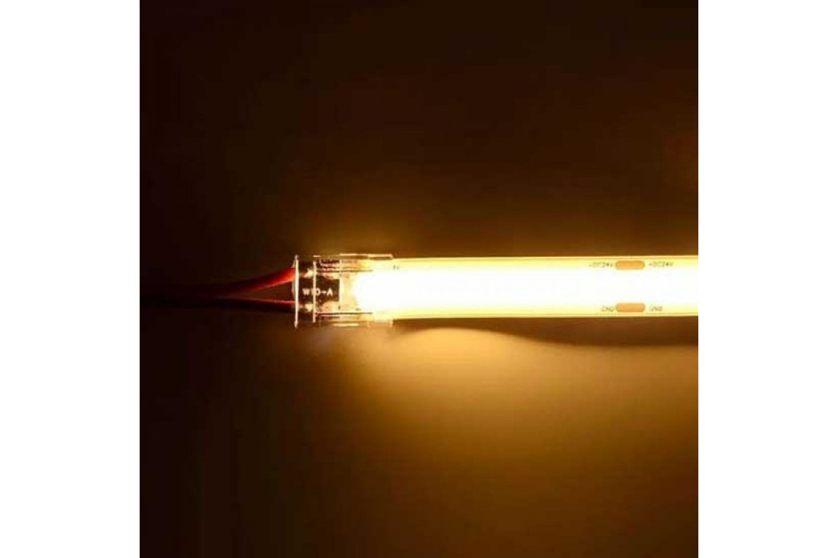 Конектор PROLUM™ для LED стрічки 8ММ (провід + затискач) (503038)