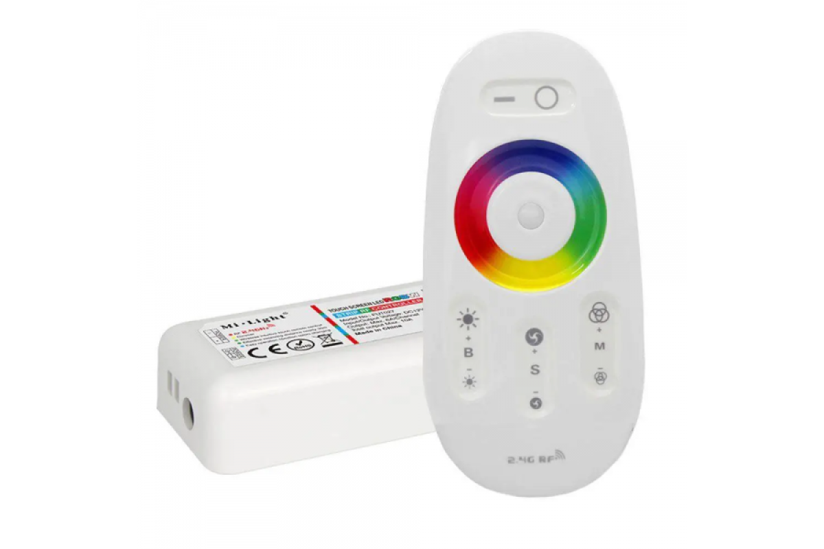 Контролер RGB + W PROLUM (RF; 5K; сенсорний; 24A; Білий) (402027)