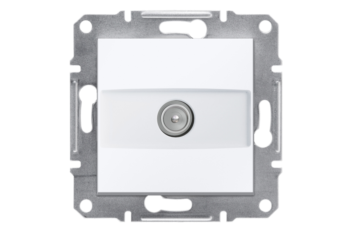 TV розетка кінцева, білий, Asfora, без рамки (EPH3270121)