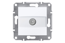 TV розетка кінцева, білий, Asfora, без рамки (EPH3270121)