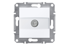 TV розетка прохідна, білий, Asfora, без рамки (EPH3270321)