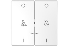 D-Life Клавіша 2-на LED дзв/пов. Білий лотос (MTN3429-6035)