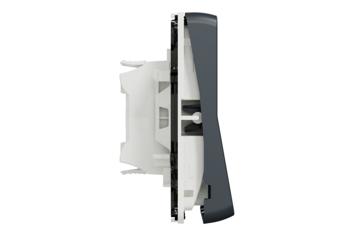 Механізм подвійного кнопкового вимикача IP55 Mureva Styl, чорний (MUR35326)