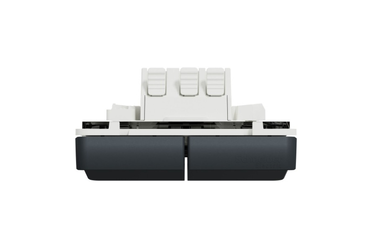 Механізм подвійного кнопкового вимикача IP55 Mureva Styl, чорний (MUR35326)