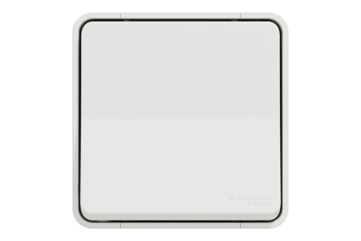 Одноклавішний перемикач IP55 Mureva Styl, сх.6, поверх. монтаж, білий (MUR39021)