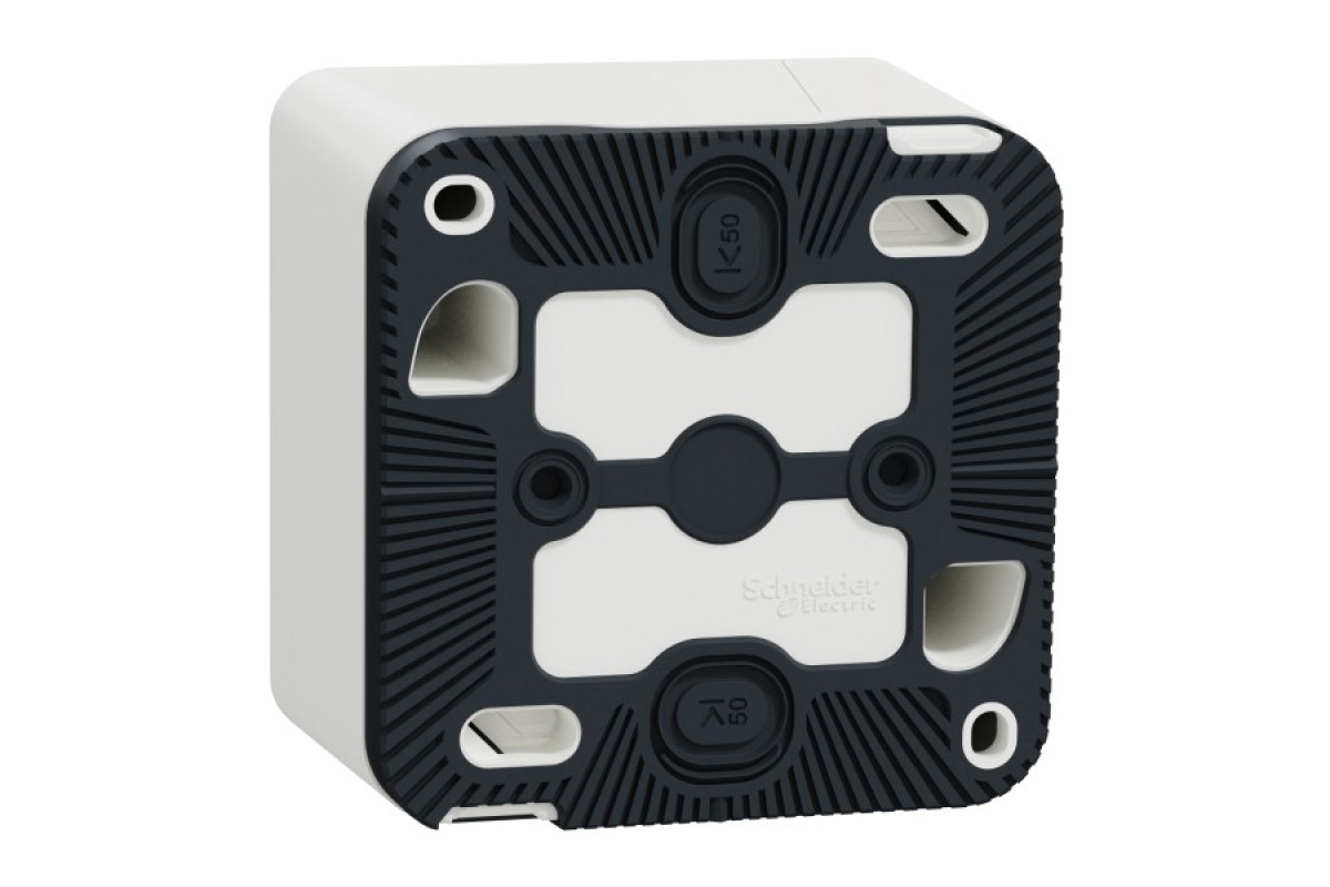 Одноклавішний перемикач IP55 Mureva Styl, сх.6, поверх. монтаж, білий (MUR39021)