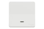 Одноклавішний перемикач IP55 з підсвіткою Mureva Styl, поверх.монтаж, білий (MUR39024)