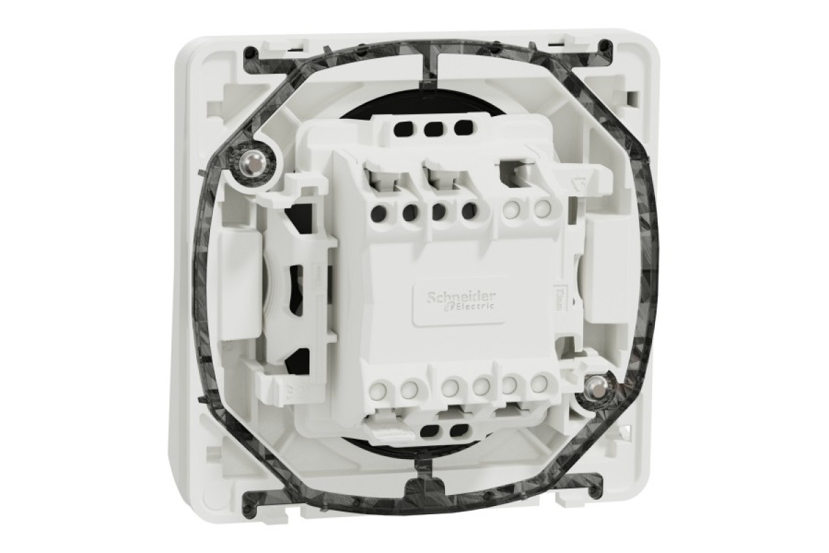 Одноклавішний перемикач IP55 з підсвіткою Mureva Styl, поверх.монтаж, білий (MUR39024)