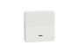 Одноклавішний перемикач IP55 з підсвіткою Mureva Styl, поверх.монтаж, білий (MUR39024)