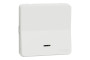 Одноклавішний перемикач IP55 з підсвіткою Mureva Styl, поверх.монтаж, білий (MUR39024)