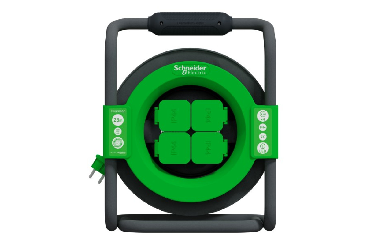 Удлинитель на катушке 25 м, 3х1,5 IP44 Schuko (IMT33147)