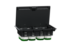 Підлоговий лючок, пластиковий, розмір XL, 12 модулів, Unica System+ (INS52126)