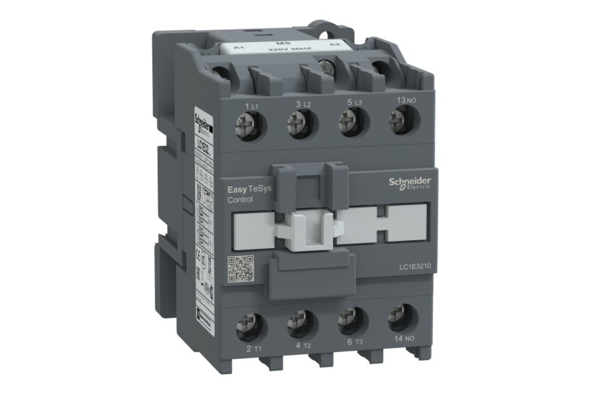 Контактор 3Р Е 1NO 32А АС3 ~220В 50 ГЦ (LC1E3210M5)