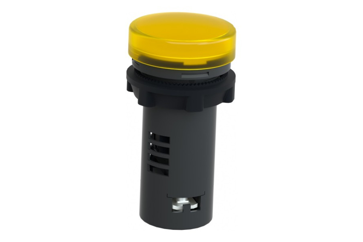 Середня сигнальна лампа ХА2 жовтого кольору з номіналом 24В АС/DC (XA2EVB8LC)