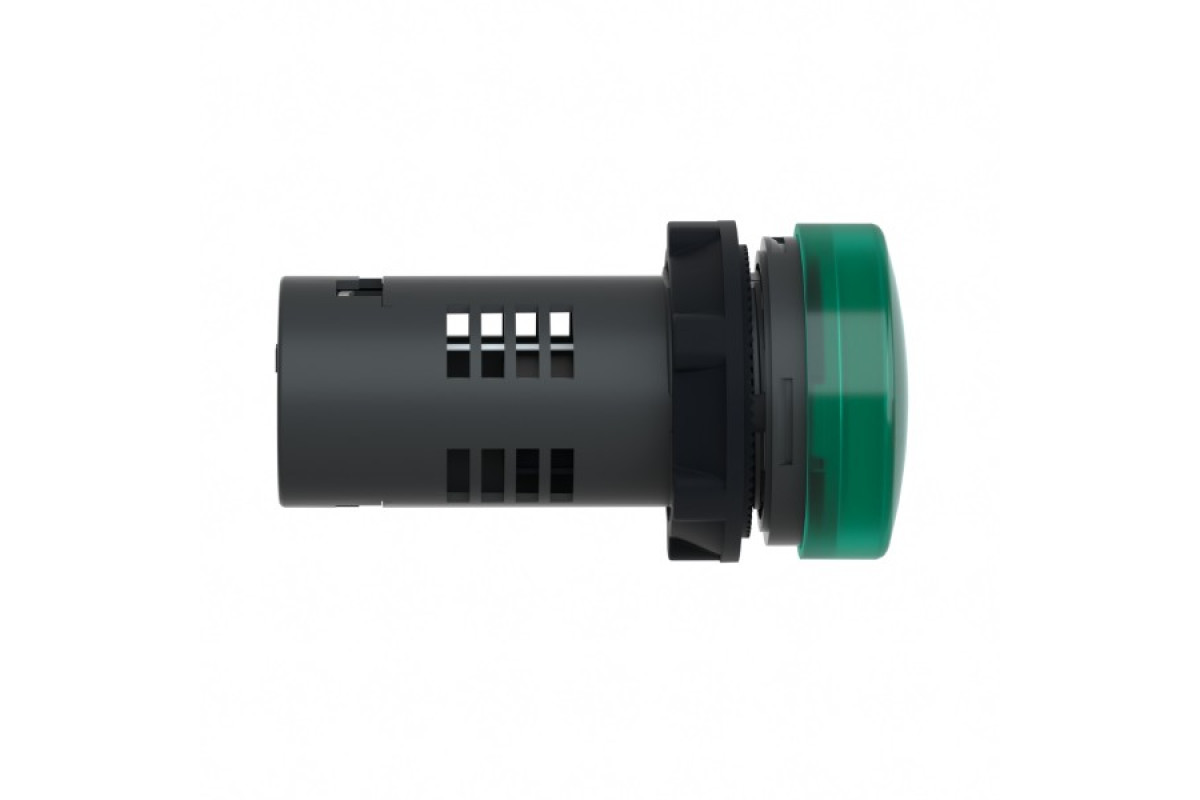 Середня сигнальна лампа ХА2 зеленого кольору з номіналом 110В АС (XA2EVF3LC)