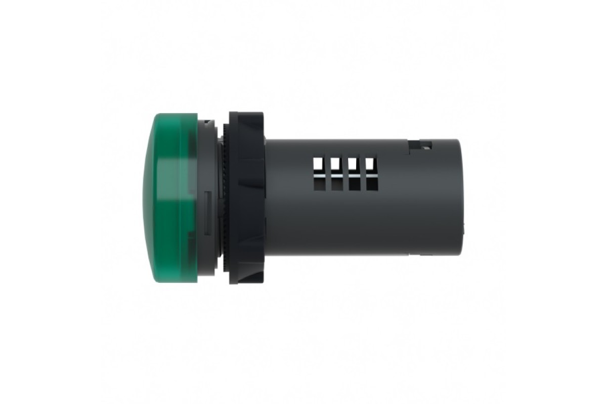 Середня сигнальна лампа ХА2 зеленого кольору з номіналом 220В DС (XA2EVMD3LC)