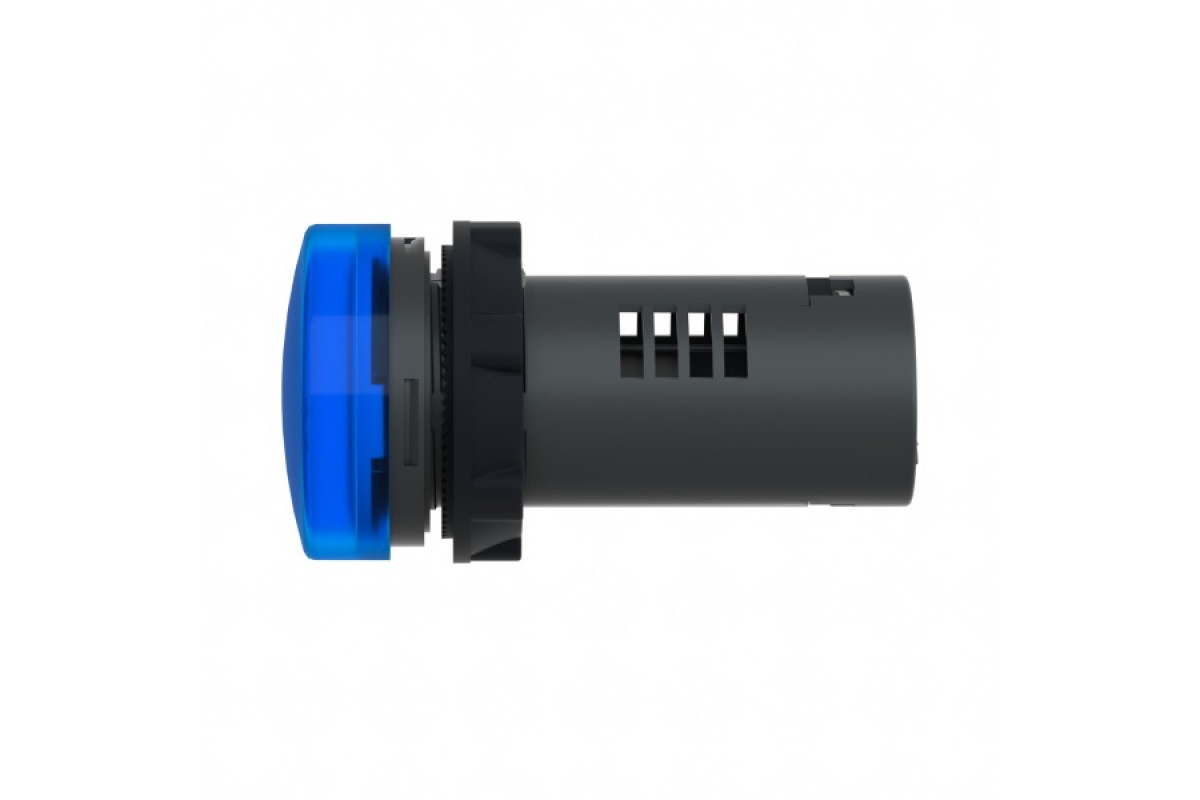 Средняя сигнальная лампа ХА2 синего цвета с номиналом 110В АС (XA2EVF6LC)