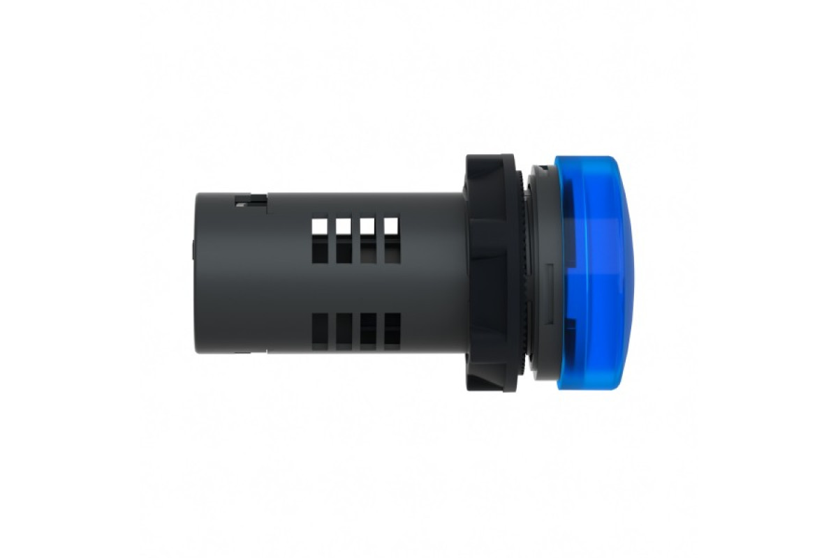 Средняя сигнальная лампа ХА2 синего цвета с номиналом 110В АС (XA2EVF6LC)