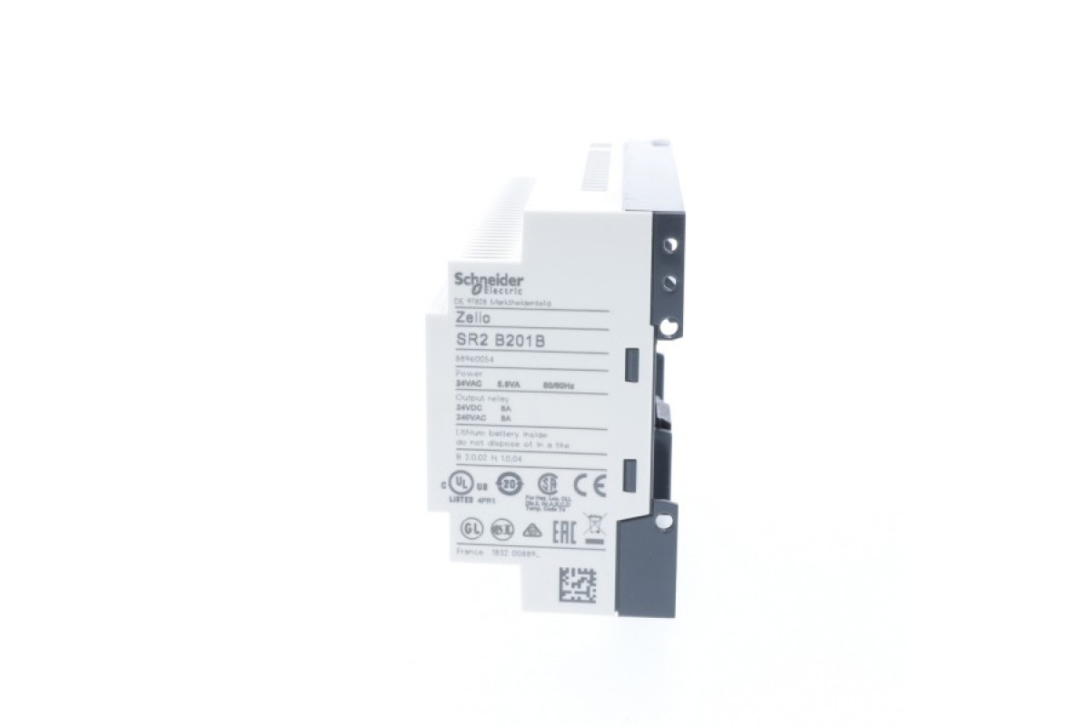 Інтелектуальне реле 20ВХ/ВИХ,ДИСПЛ+ГОДИН,=24В (SR2B201B)