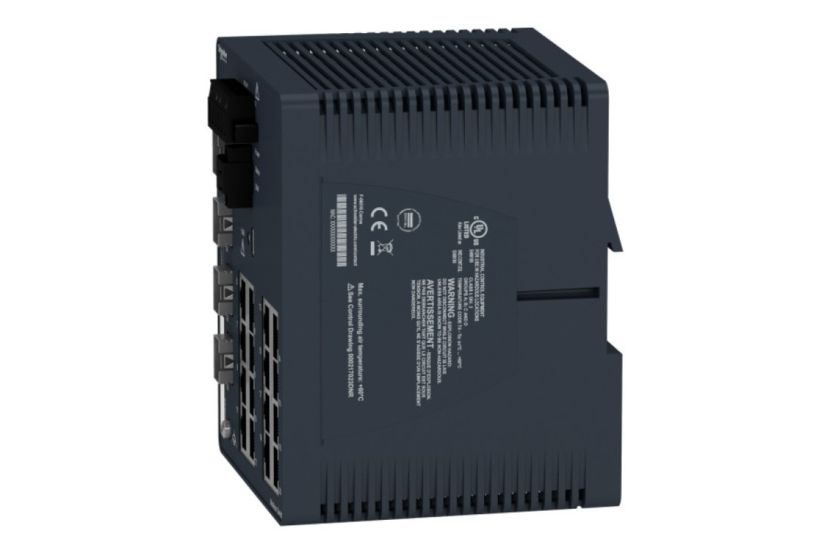 Керований комутатор Modicon, 16 портів для мідного кабелю, 4 Gigabit SFP (MCSESM203F4LG0)