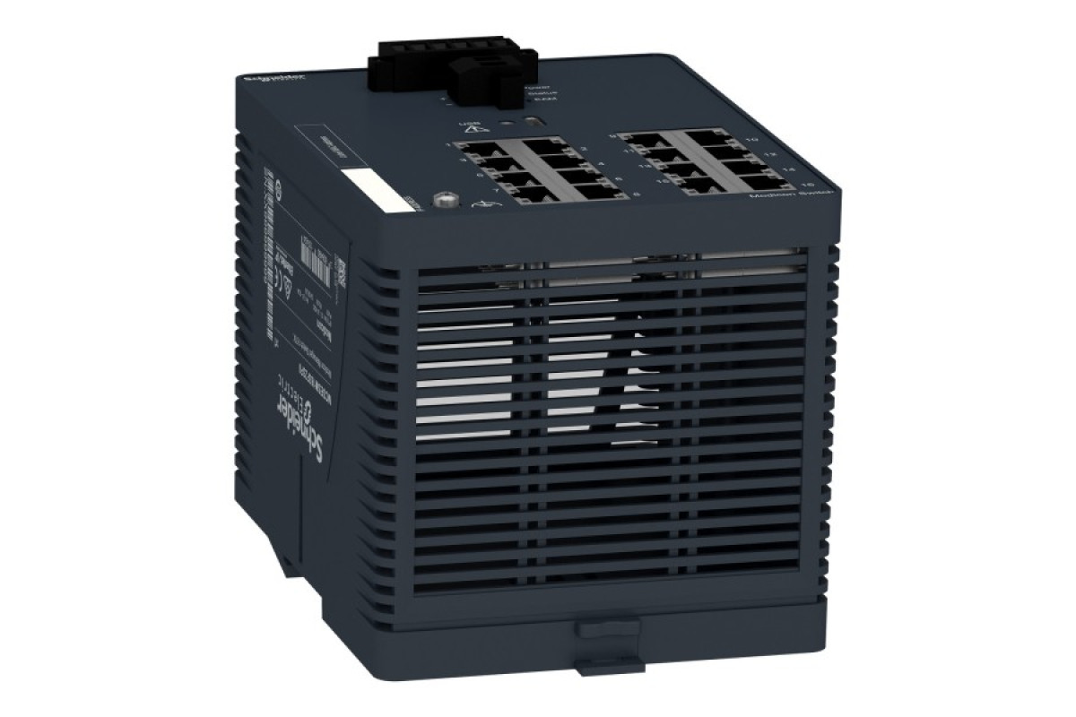 Керований мережевий комутатор Modicon, 16 портів для мідного кабелю (MCSESM163F23F0)