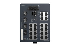 Керований мережевий комутатор Modicon, 20 портів для мідного кабелю, 4 гігабітних SFP (MCSESM243F4LG0)