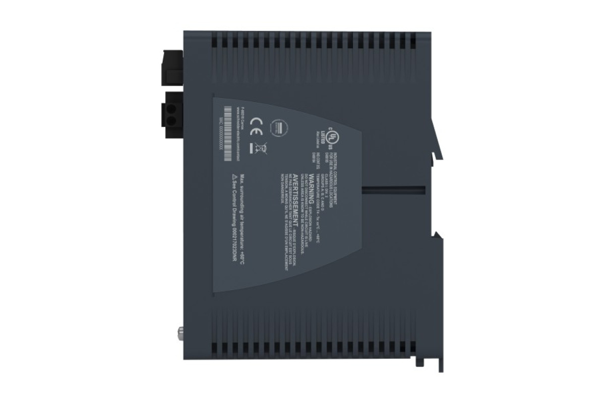 Керований мережевий комутатор Modicon, 4 порти для мідного кабелю, 1 порт для багатомодового оптоволокна (MCSESM053F1CU0)