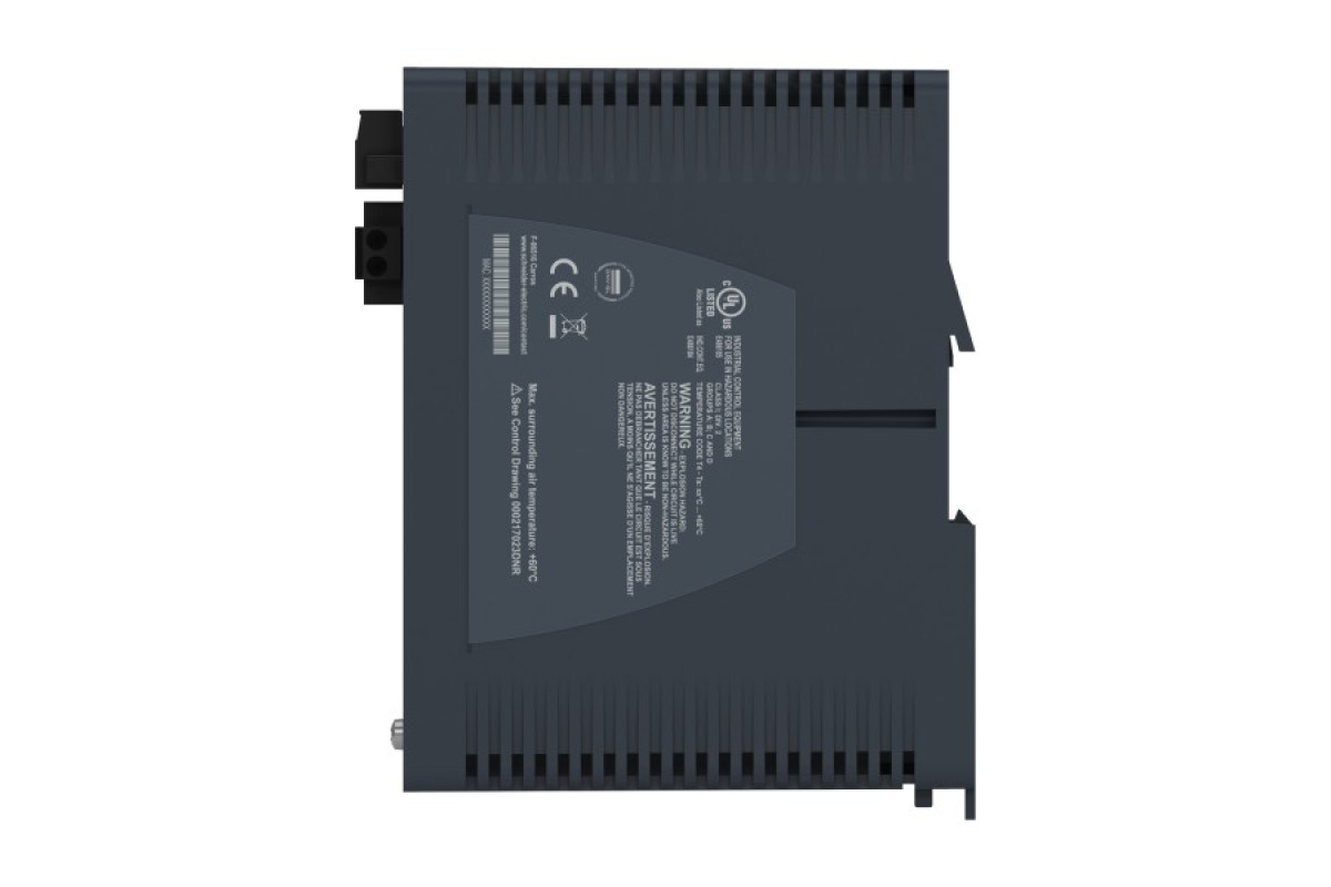 Керований мережевий комутатор Modicon, 4 порти для мідного кабелю, 1 порт для одномодового оптоволокна (MCSESM053F1CS0)