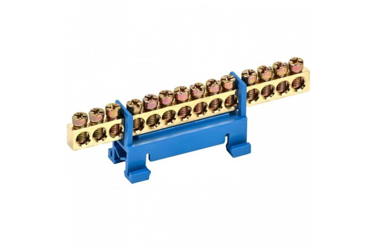 Шина нульова для кріплення на DIN-рейку 14 отв. (502894с)