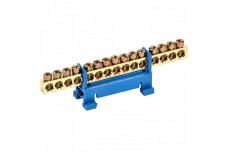 Шина нульова для кріплення на DIN-рейку 15 отв. (502893с)