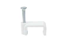 Кліпса для кріплення плоского кабелю до стіни 8x4 мм (ТТ60807)