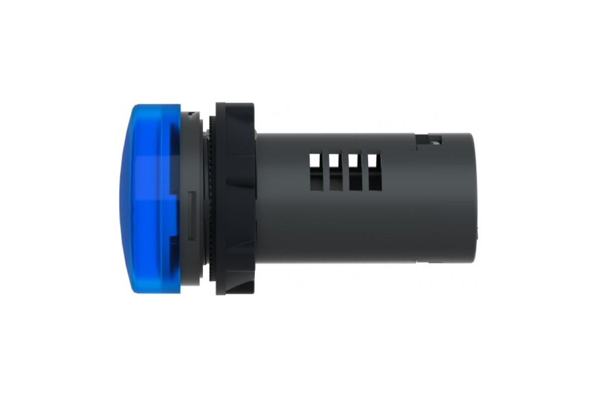 Средняя сигнальная лампа ХА2 синего цвета с номиналом 24В АС/DC (XA2EVB6LC)