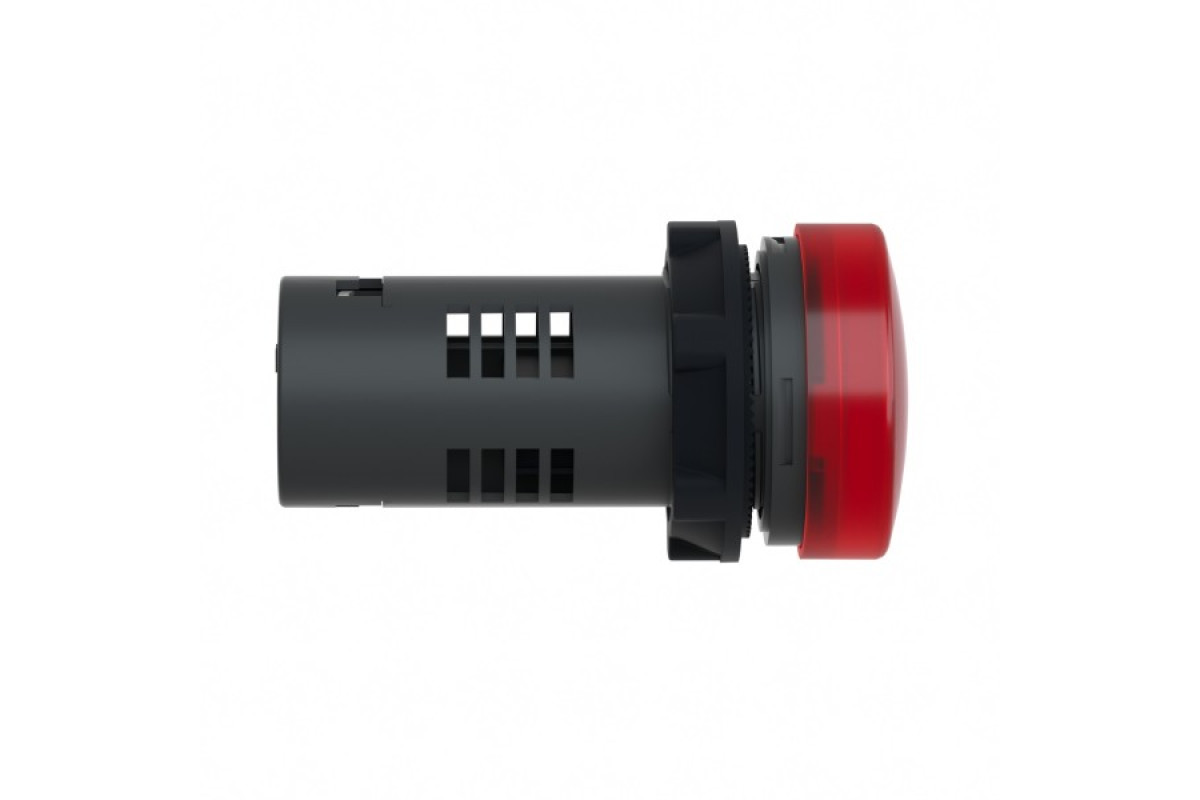 Середня сигнальна лампа ХА2 червоного кольору з номіналом 220В АС (XA2EVM4LC)