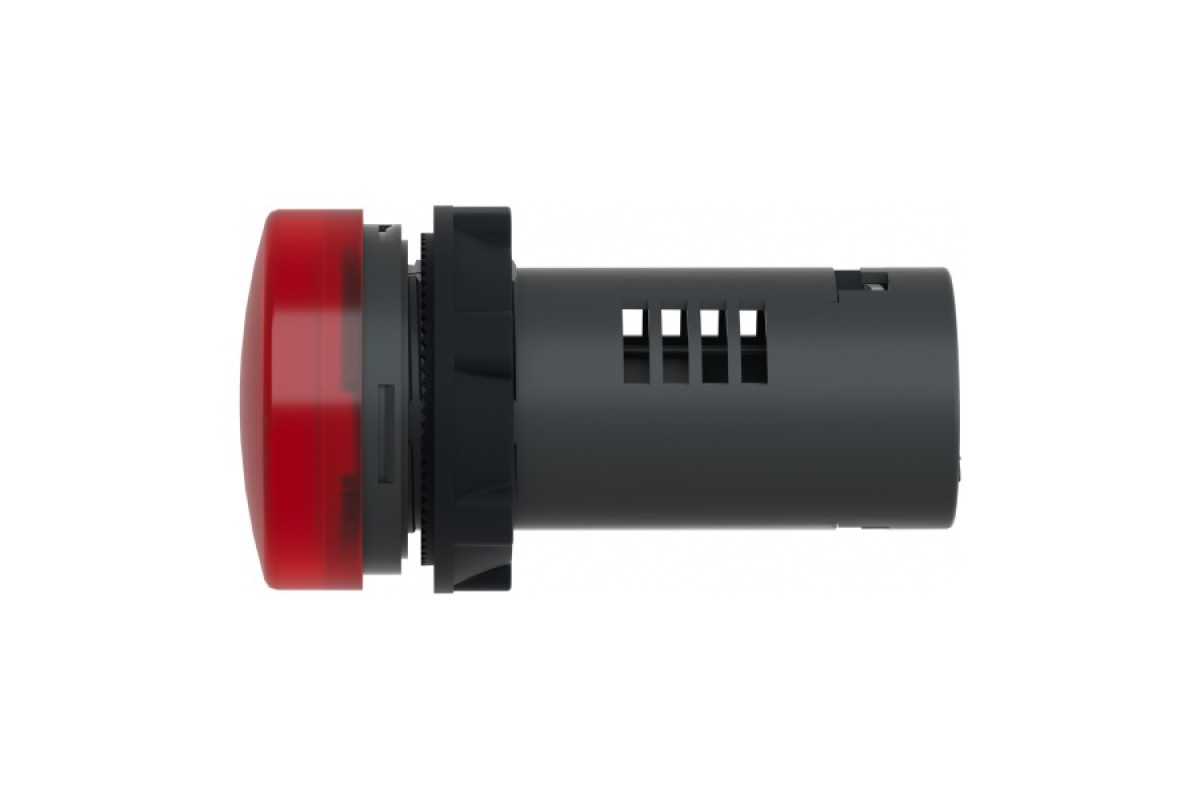 Середня сигнальна лампа ХА2 червоного кольору з номіналом 24В АС/DC (XA2EVB4LC)