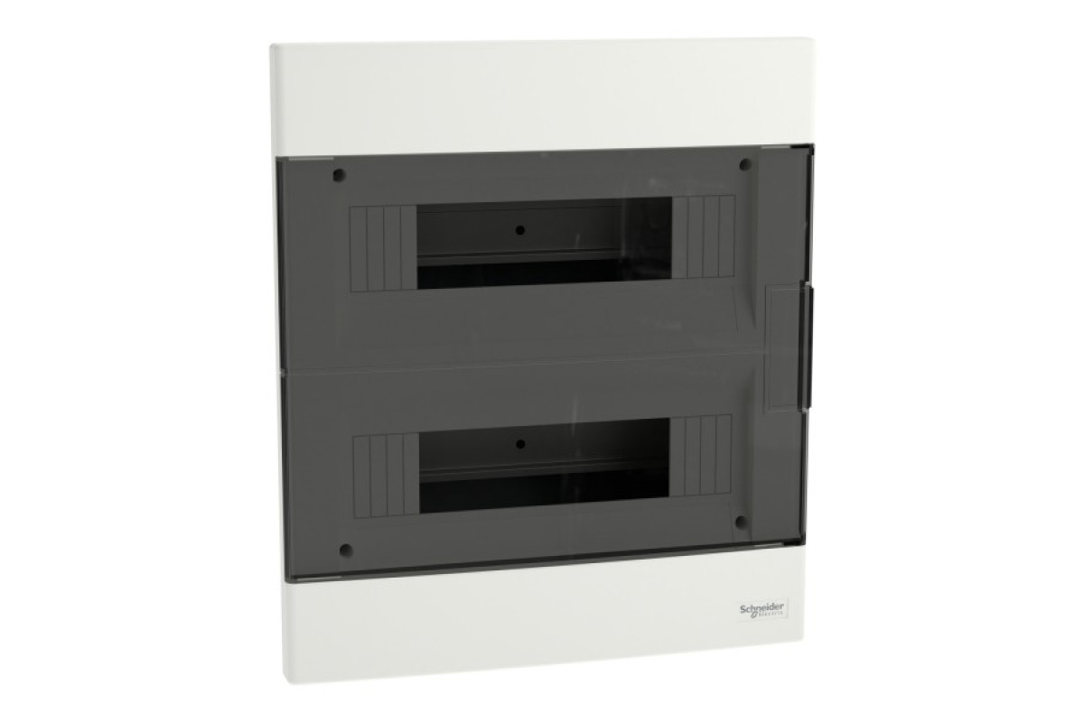 Щит пластиковий Easy9 EU, врізний, 2 ряди по 12 модулів, димчасті двері (EZ9EUA212)
