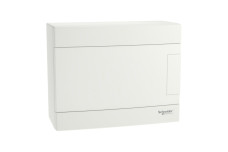 Щит пластиковий Easy9 EU, навісний, 1 ряд 8 модулів, білі двері (EZ9EUD108)