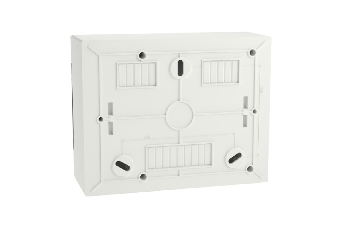 Щит пластиковый Easy9 EU, навесной, 1 ряд 8 модулей, дымчатая дверь (EZ9EUC108)