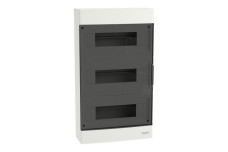 Щит пластиковий Easy9 EU, навісний, 3 ряди по 12 модулів, димчасті двері (EZ9EUC312)