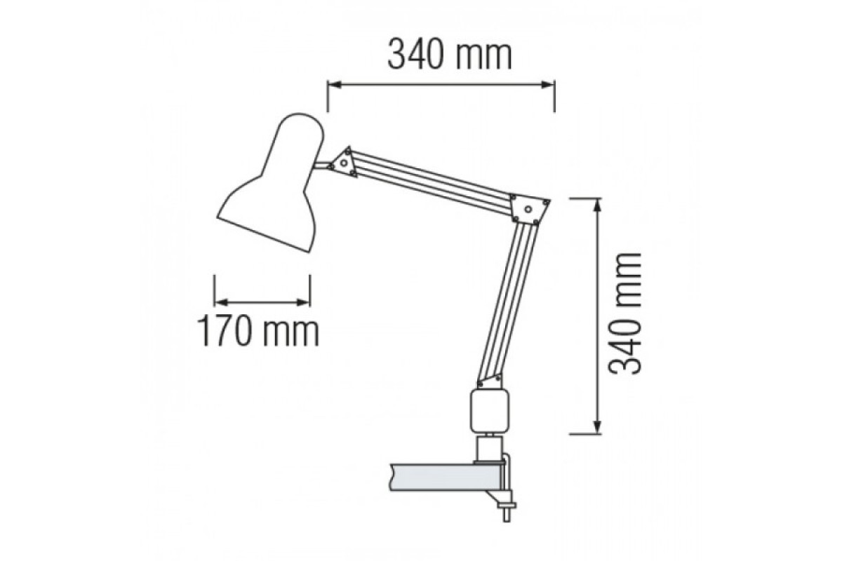 Світильник настільний "RANA" Е27 білий (048-013-0060-010)