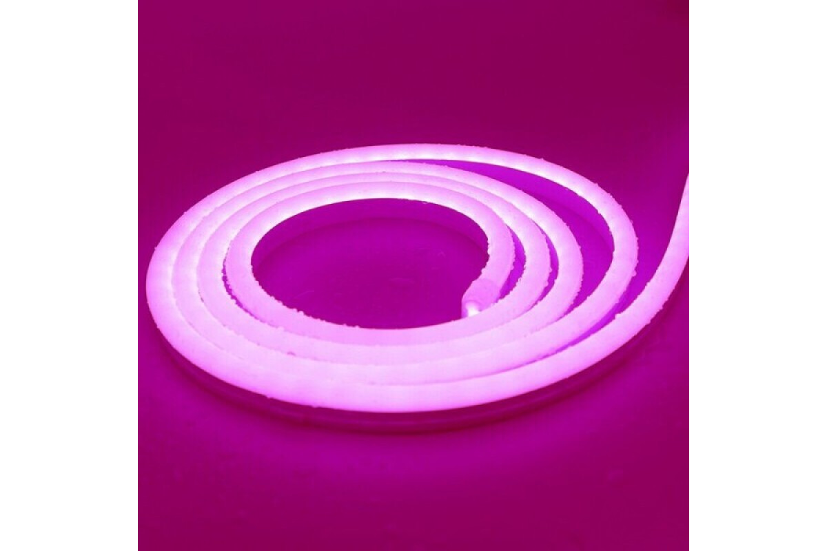 Світлодіодний неон PROLUM™ 6x12, IP68, 12V, Series "FX", Рожевий, PRO (120054)