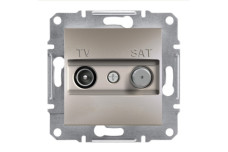 TV-SAT Розетка Кінцева А Asfora Бронза (EPH3400169)